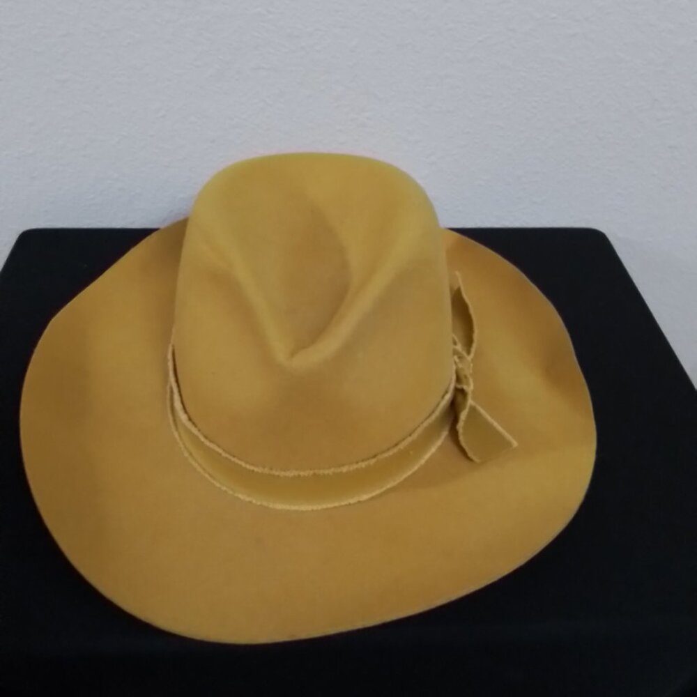Mustard Olive & Pique Kaia Panama Hat
